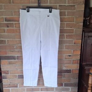 NEW Rafaella Size 16 Women's Slim Ankle Length Pants - White